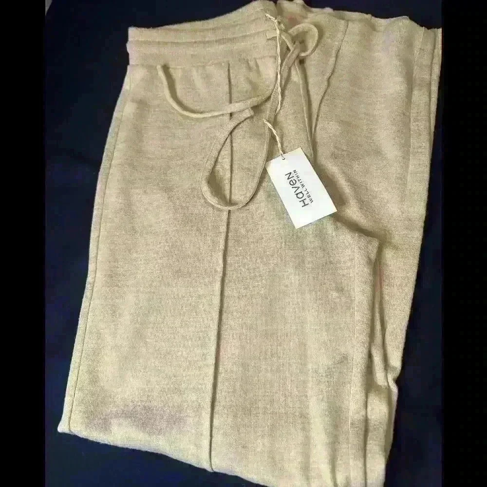 Haven Soft Beige Lounge Pants by Haven - Comfortable, cozy  nwt & Stylish